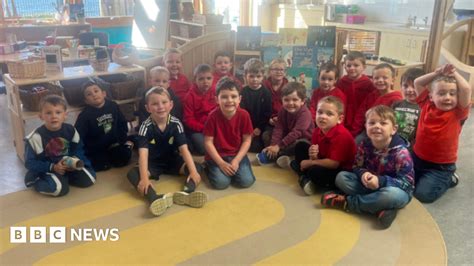 Class of 18 boys and no girls start school in Orkney .